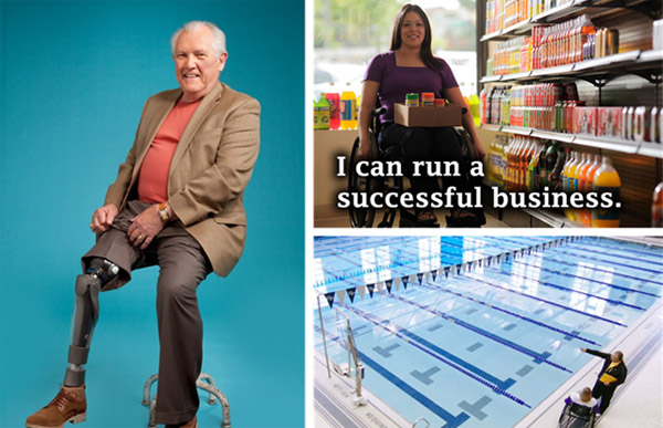 미국 장애인들 모습